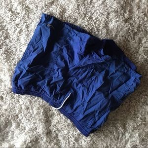 Blue Patagonia swim shorts